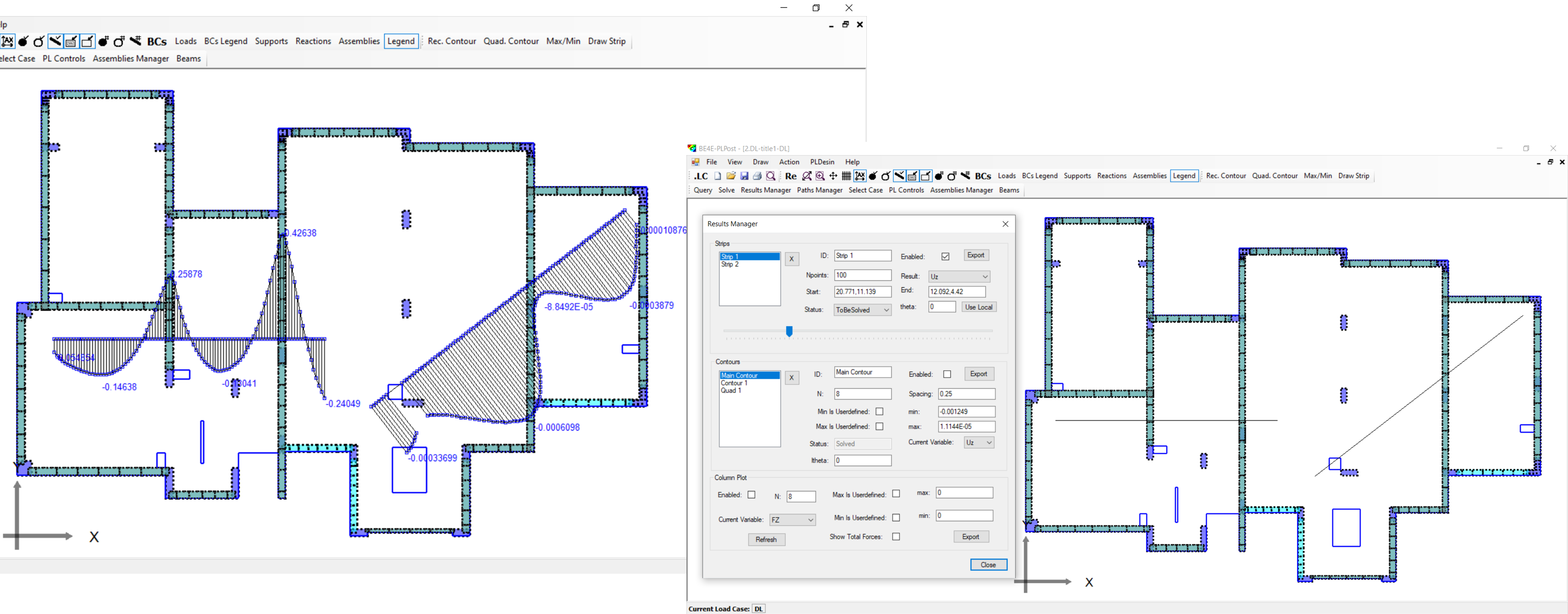 Linear strips results in PLPAK