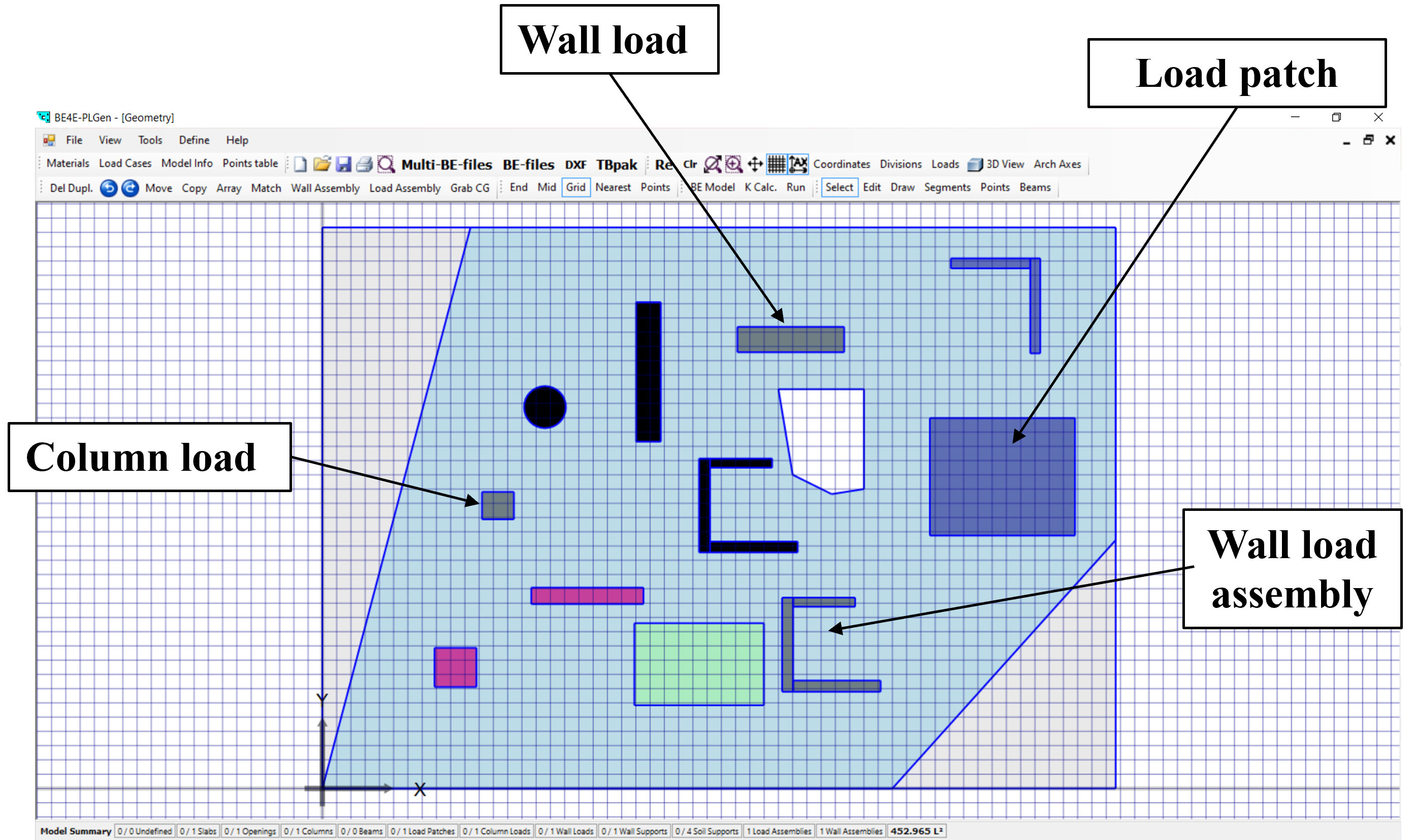 Loading elements in PLPAK