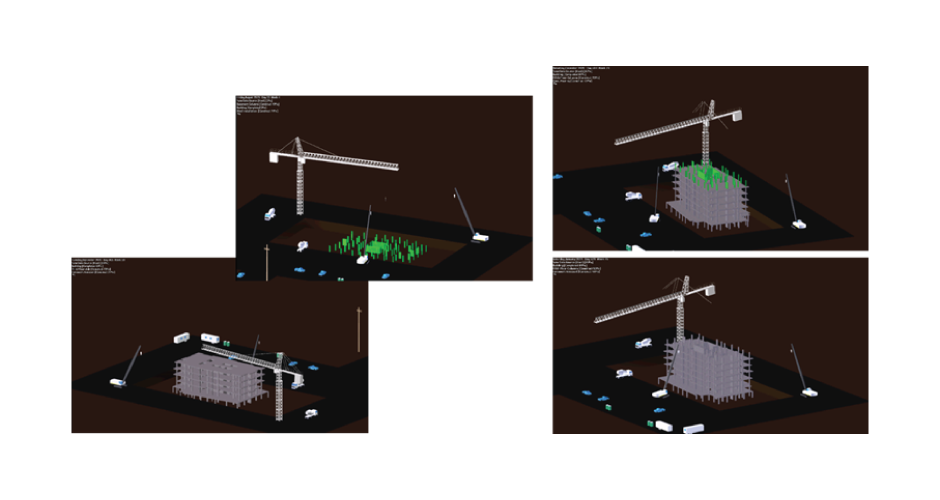 4D analysis using Autodesk Navisworks