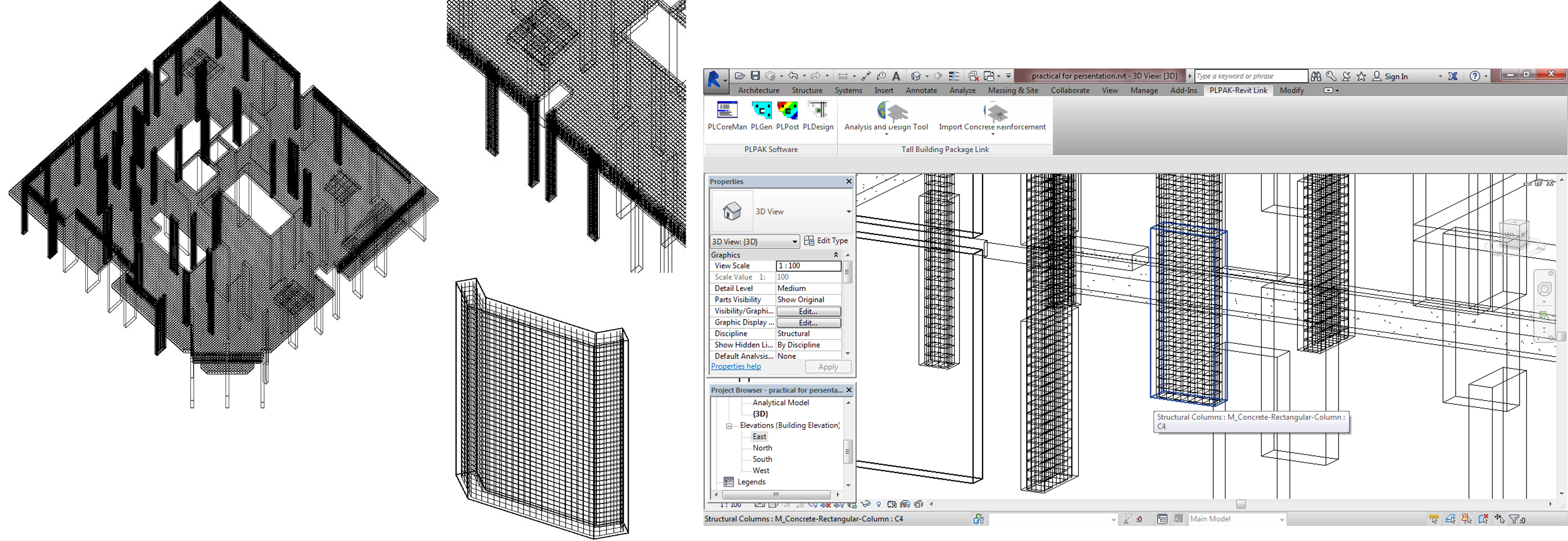 Exporting reinforcement from PLPAK to Revit