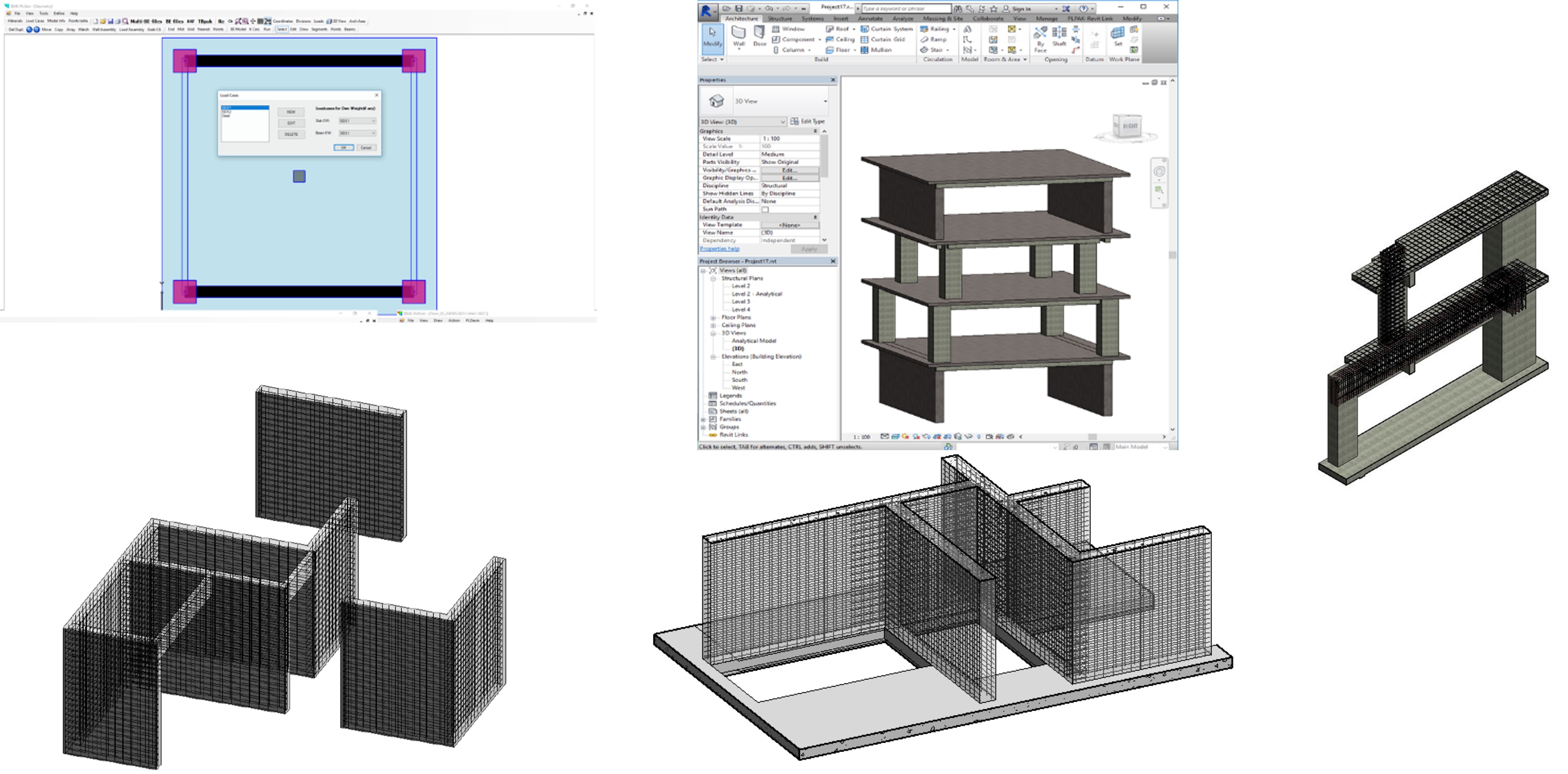 Multiple connections of vertical elements in Revit and PLPAK