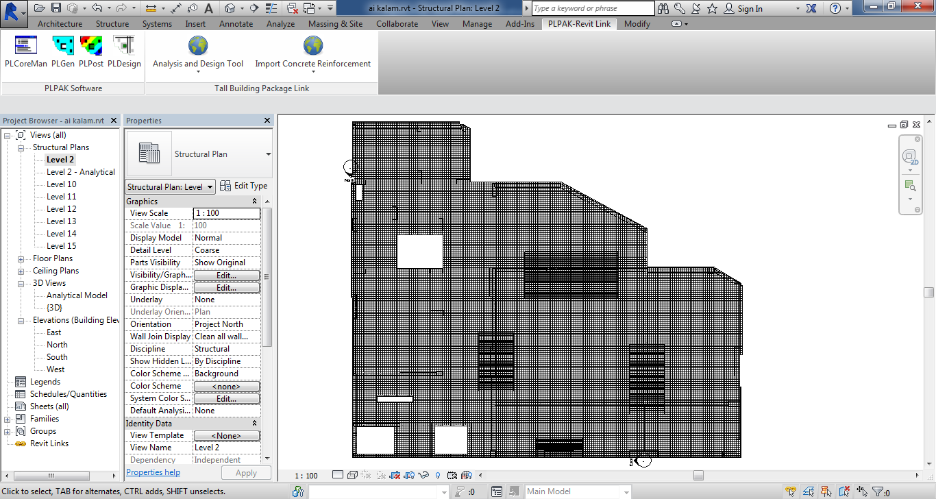 Practical slab reinforcement exported from PLPAK to Autodesk Revit