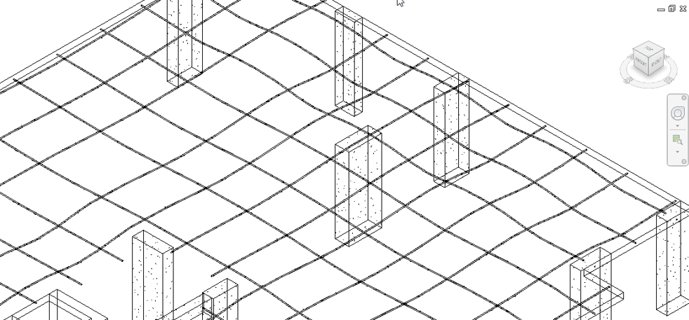 3D view of post-tension cables exported from PLPAK to Autodesk Revit