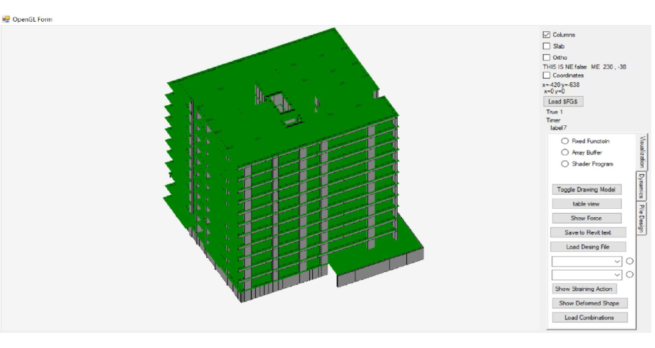 3D view of practical tall building in PLPAK